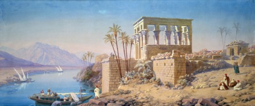 'Philae', Egypt, 1863. Artist: Charles Emile de Tournemine