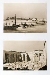 Luxor and Medinet Habu, Egypt, 1841. Artist: Hector Horeau