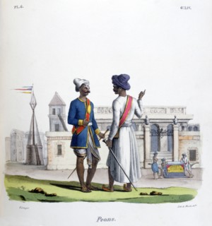 'Foot Soldiers', 1828. Artist: Marlet et Cie