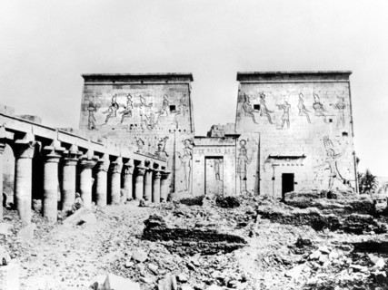 Temple of Isis, Philae, Nubia, Egypt, 1887. Artist: Henri Bechard