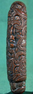 Maori flute (koauau), New Zealand. Artist: Unknown