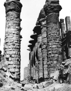 Colonnade, hypostyle hall, Egypt, 1878. Artist: Felix Bonfils