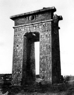 Gate to the north of Karnak, Nubia, Egypt, 1878. Artist: Felix Bonfils