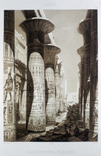 'Hypostyle Hall, Thebes, Karnak', Egypt, 1841. Artist: Himely