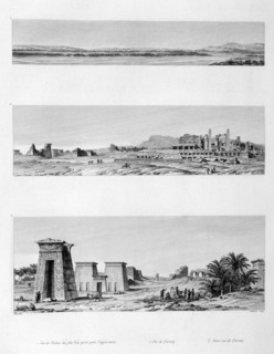 'View of Thebes and Karnak, Egypt', c1808. Artist: Baltard