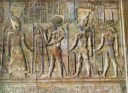 Hieroglyphic relief, Temple of Kom Ombo, Egypt, 20th Century. Artist: Unknown
