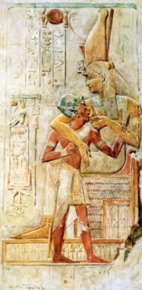 Egyptian hieroglyphs, Abydos, Egypt, 1910. Artist: Walter Tyndale