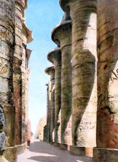 Hypostyle Hall, Temple Karnak, Luxor, Egypt, 20th Century. Artist: Unknown