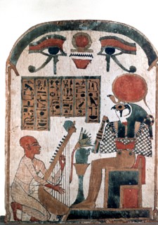 Ancient Egyptian stele, 11th-10th century BC. Artist: Unknown