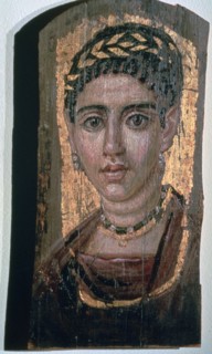 Mummy portrait of an Egyptian woman, c1st-3rd century. Artist: Unknown