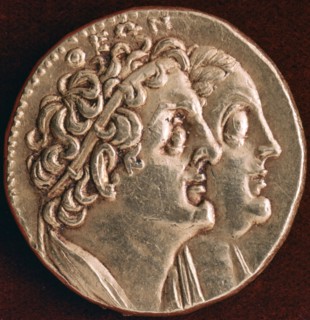 Coin of Ptolemy I and Berenice I, Ptolemaic kingdom of Egypt, 3rd century BC. Artist: Unknown