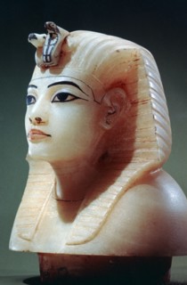 Stopper from one of the canopic urns from the tomb of Tutankhamun, 18th Dynasty. Artist: Unknown