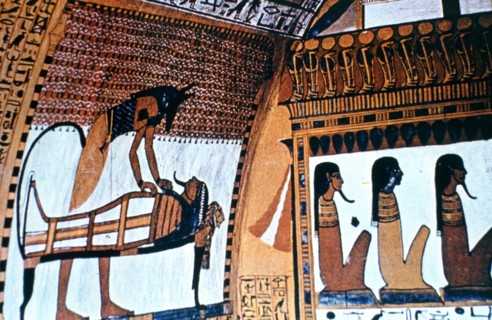 Chapel Interior, Anubis, Thebes, Egypt Artist: Unknown