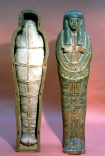 Mummy and Coffin, Egyptian, 21st Dynasty. Artist: Unknown