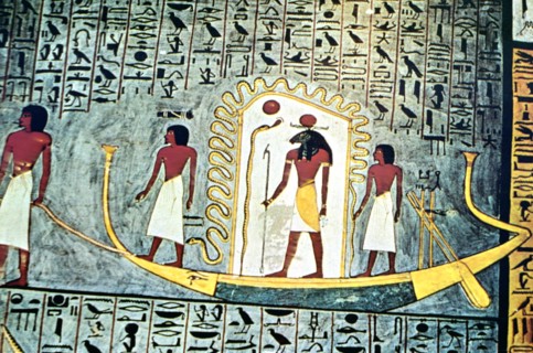 The Sun God Ra, Boat Scene Artist: Unknown