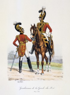 Gendarmes de la Garde du Roi, 1814-15. Artist: Eugene Titeux