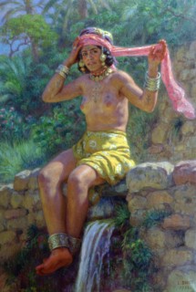'The Source', 1926. Artist: Etienne Dinet