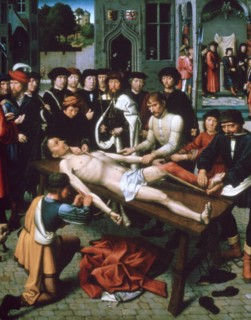 'The Flaying of Sisamnes', (detail), 1498. Artist: Gerard David