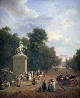 'The Entrance to the Champs-Élysées', c1804-1836. Artist: Eustache Francois Duval