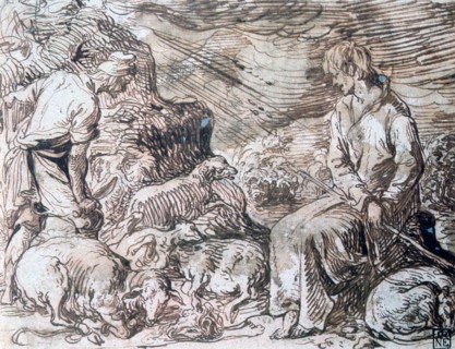'Hippocrate and Démocrite', c1584-1629. Artist: Jacques de Gheyn II