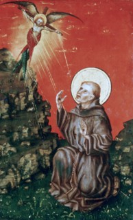 'St Francis receiving the Stigmata', c1430-1451. Artist: Stephan Lochner