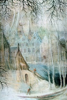 'A Winter Landscape with a Woodcutter', (Detail), c1606-1656. Artist: Gysbrecht Leytens