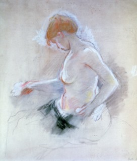 'Nude', c1861-1895. Artist: Berthe Morisot