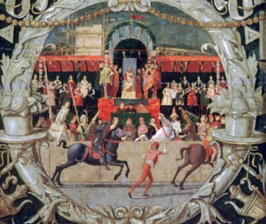 'The Rape of the Sabines (before the signal)', c1490. Artist: Domenico Morone
