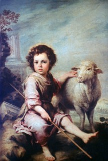 'The Good Shepherd', c1650. Artist: Bartolomé Esteban Murillo