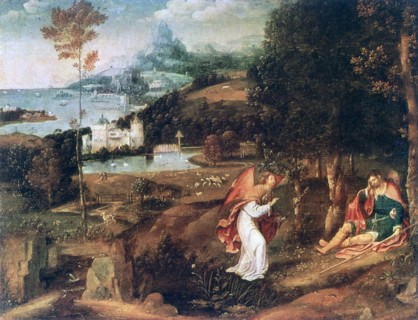 'Landscape Scene with Saint Roch', c1500-1524. Artist: Joachim Patinir