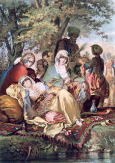 'Hareem', 1857. Artist: Amadeo Preziosi