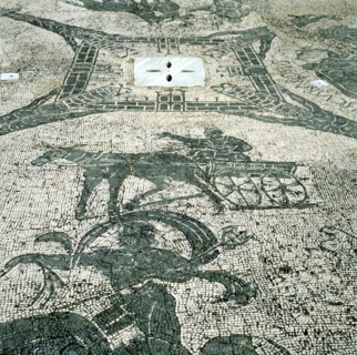 Chariotieer, mosaic, Cisarii, Ostia, Italy, c1st Century. Artist: Unknown