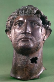 Bronze head of the Emperor Hadrian, 2nd century AD. Artist: Unknown