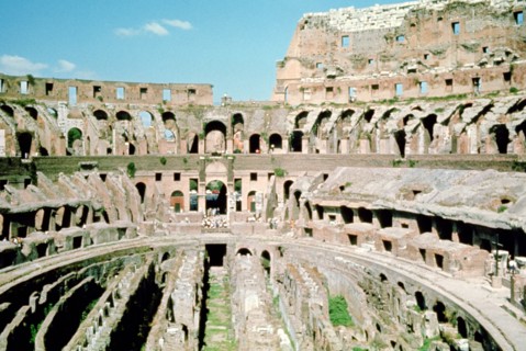 Inside the Colosseum, Rome, Italy. Artist: Unknown