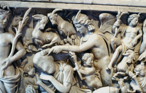Roman sarcophagus with the legend of Selene and Endymion, 230-235 AD. Artist: Unknown