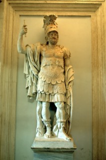 Roman statue, Temple of Mars Ultor, Rome. Artist: A Lorenzini