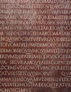 Gallo-Roman stone tablet. Artist: R Guillemot