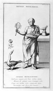 'A representation of November', 1757. Artist: Bernard de Montfaucon