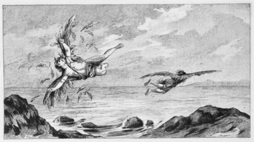 'Icarus and Daedalus', 1887. Artist: Bernard de Montfaucon