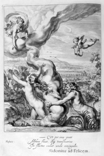 'Arethusa Pursued by Alpheus and Turned into a Fountain', 1655. Creator: Unknown.