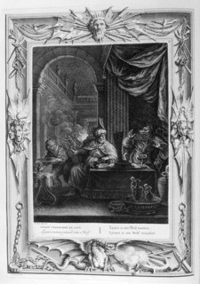 'Lycaon Metamorphosed into a Wolf', 1733. Artist: Bernard Picart