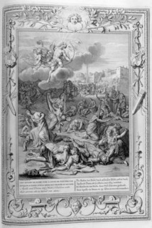 'Apollo and Diana Kill Niobe's Children with their Arrows', 1733. Artist: Bernard Picart