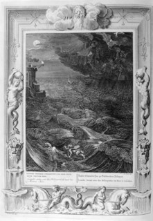 'Leander Swims Over the Hellespont to Meet his Mistress Hero', 1733. Artist: Bernard Picart