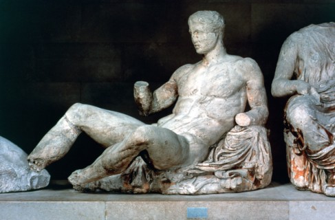 Dionysus, from the east pediment of the Parthenon, 447-432 BC. Artist: Unknown