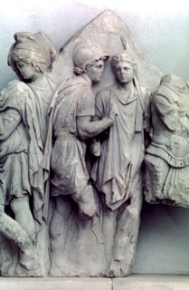 Detail from the Telephus Frieze of the Pergamon altar, 164-156 BC. Artist: Unknown