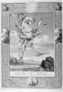 The fall of Icarus, 1733. Artist: Bernard Picart