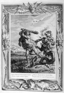 Hercules fights the Lernian hydra, 1733. Artist: Bernard Picart