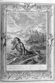 Glaucus turned into a sea god, 1733. Artist: Bernard Picart