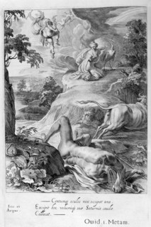 Io changed into a cow: Mercury cuts off Argus' head, 1655. Creator: Unknown.