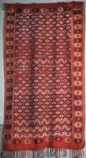 Turkmen cover with fringe. Artist: Unknown
